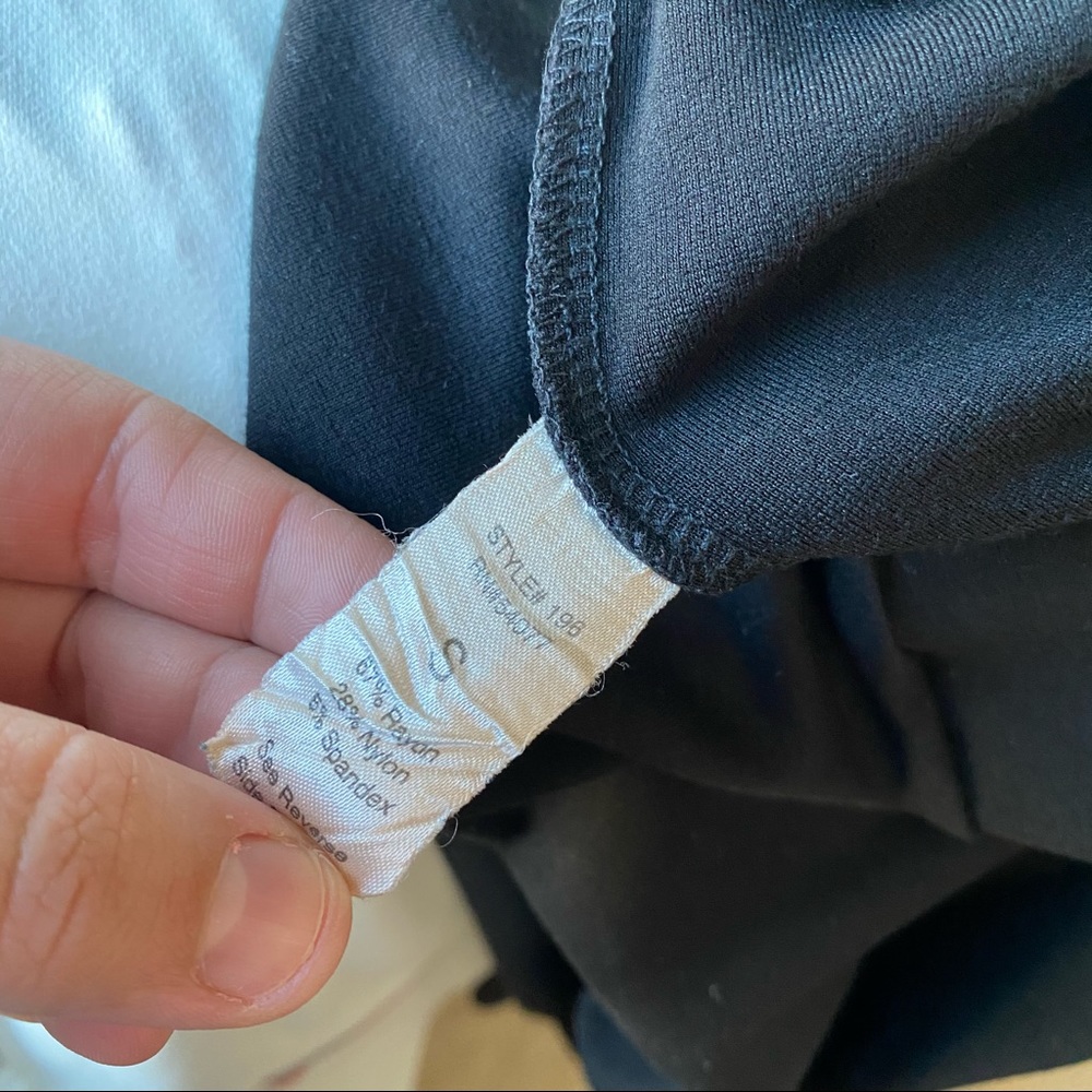 CAbi Black ponte knit ankle zipper leggings - Picture 8 of 15